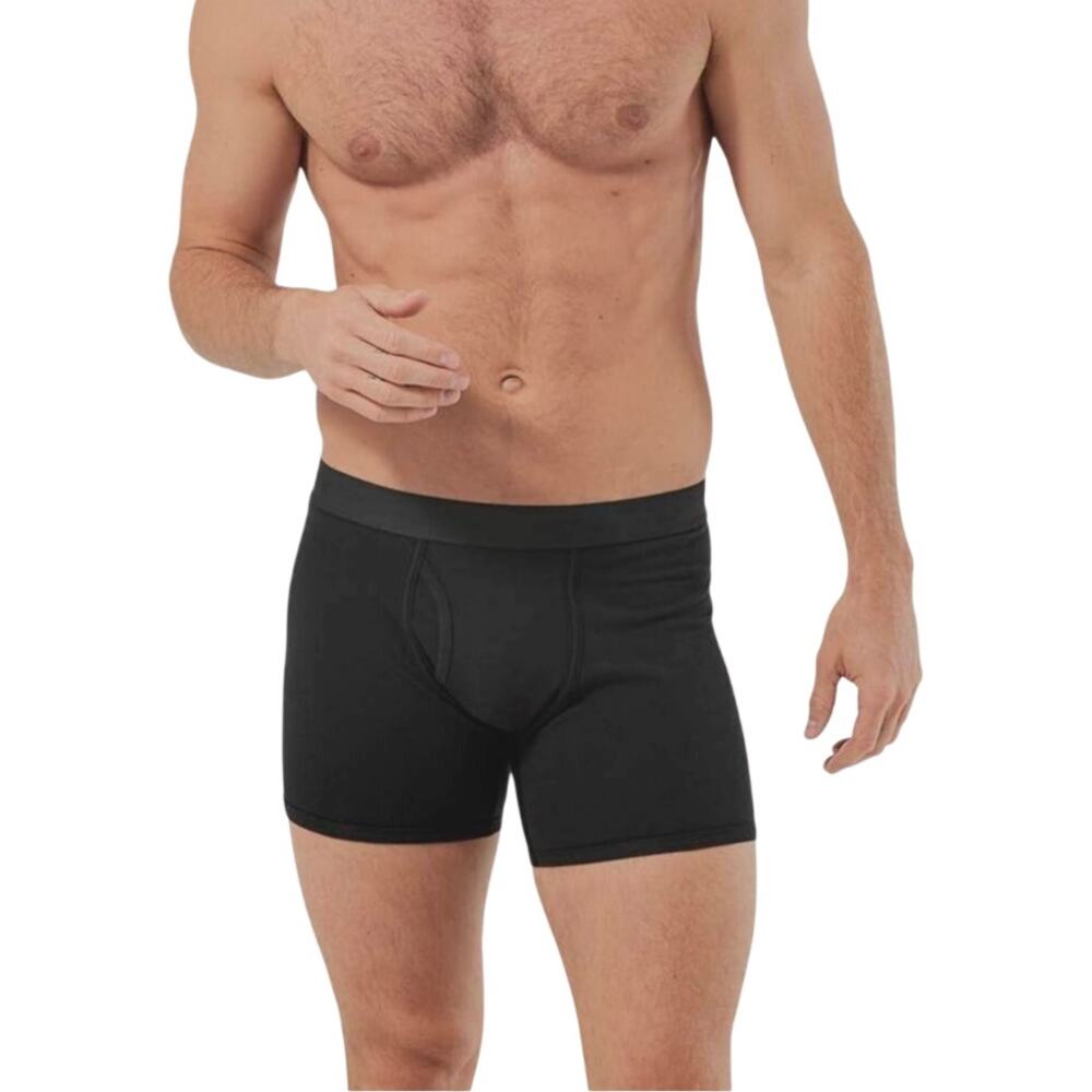 Pact Men's XL Gray 2-Pack Everyday Organic Cotton Boxer Briefs B13-6